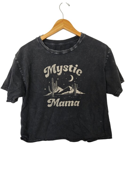 Tops - 🌵 Mystic Mama Desert Graphic Cropped Tee — Medium